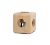 VZZCGJVT Jouet de hochet Roulant en Bois Montessori, Jouet pour Le Temps sur Le Ventre pour Les Nourrissons,Log