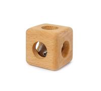 VZZCGJVT Jouet de hochet Roulant en Bois Montessori, Jouet pour Le Temps sur Le Ventre pour Les Nourrissons,Olive Oil Wood