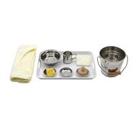 VZZCGJVT Matériel d'enseignement de la Vie Quotidienne Montessori Ensemble de Lavage de Table Matériel de Vie Pratique pour l'exercice de Nettoyage,Complete Set
