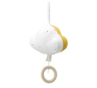 VZZCGJVT Nuage en Tissu Montessori, Boîte à Musique, Lit de bébé Mobile, Cloche, Développement auditif