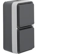W.1 GRIS NT PRISE 1X SCHUKO VERTICALE IP55 PINCES W1 WNC176