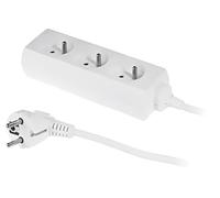 W-97474 Rallonge 3G1mm² 1,5m PVC blanc Nombre de prises : 3 10A PLASTROL