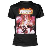 W.A.S.P. T-shirt FIRST ALBUM BLACK - imprimé devant et dos - Taille Medium