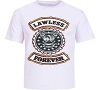 W.A.S.P. Lawless Forever Wasp T-Shirt Unisex Mens Fashion Shirt Cotton Tee Shirts Short Sleeve White White M