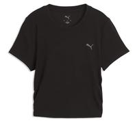 W Cloudspun Rib Tee PUMA Noir