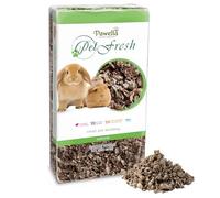 W-Direct Literie premium pour petits animaux - 14 L, super douce, contrôle des odeurs sur 10 jours, 2 fois absorbante, anti-poussière et respectueuse de l'environnement pour lapins, cochons d'Inde