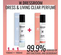 W.DRESSROOM habiller et vivre 150ml parfum clair (pas de coton 97 avril) + (pas 49 fleur de pêche)