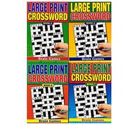 W.F. Graham Lot de 4 grands livres de mots croisés avec 75 puzzles de voyage