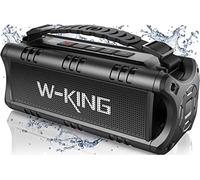 W-KING 60W Max IPX6 Enceinte Bluetooth Puissante Chantier Haut Parleur | 30W Basses Profondes, Résistant Flottant Portable Speaker, Enceinte Chantier Baffle Bluetooth, 24H, Carte TF Clé USB AUX, EQ
