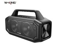 W-KING BT261-2 Enceintes Bluetooth sans fil 80W, Enceintes portables d'extérieur puissantes avec amplification des basses, appairage stéréo, recharge inversée, étanches IPX6 noir