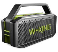 W-KING Enceinte Bluetooth Puissante 100W Max IPX7 Haut Parleur Chantier | 60W Etanche Portable sans Fil Bluetooth Speaker Outdoor Boombox Résistant et Flottant des 108dB Deep Bass, 40H, AUX, TF, EQ