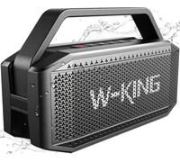 W-KING Enceinte Bluetooth Puissante 100W Peak IPX7 Haut-Parleur étanche | 108dB Deep Bass, 60W Chantier Portable sans Fil Bluetooth Speaker Outdoor Résistant et Flottant Boombox, 40H, TF, AUX, EQ