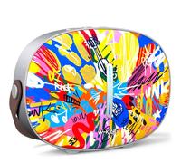 W-KING Enceinte Bluetooth Puissante, T8II Haut Parleur Bluetooth Chantier Boombox Speaker, Basses Profondes et Son Clair, BT5.4/Disque U/AUX, LED, Grande Party Enceinte (Peinture)