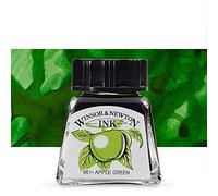 Winsor & Newton Encre à Dessiner Flacon 14ml 011 Vert Pomme Série 1