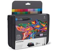 Winsor & Newton Promarker – Marqueurs double pointe à base d'alcool – Lot de 24