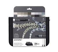 W&N PROMARKER SET TROUSSE X24 TONS GRIS ET NOIRS