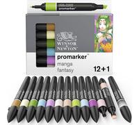 W&n Promarker Set X12+1 Manga Fantasy[Z55]