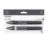 Winsor & Newton Promarker Set 2 pièces Noir + Blender