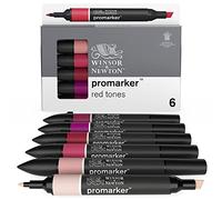 Winsor & Newton Set ProMarker – 6 marqueurs – Tons rouges