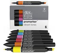 W&n Promarker Set X6 Tons Vibrants[Z53]