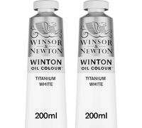 Winsor & Newton Peinture à l'huile Winton 2 x 200 ml Blanc