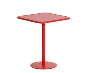 W nd Bistro Table Square Table haute Petite Friture Rouge (Red) - 3701128130576