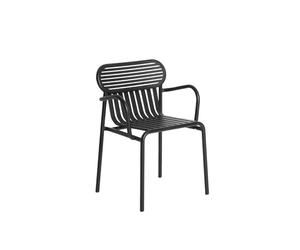 W nd Garden Chair Chaise avec accoudoirs Petite Friture Noir - 3701128111742