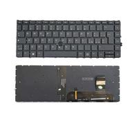 W-Point IT Clavier italien rétroéclairé pour ordinateur portable HP Elitebook 745 G7 745 G8 840 G8 845 G7 845 G8 845 G8 Noir