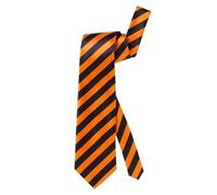W WIDMANN MILANO Mode de fête - Cravate fluo en satin, taille unique, rayée, accessoire pour le carnaval et les soirées à thème