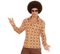 W WIDMANN MILANO Mode festive - Chemise années 70, chemise pour homme, style disco, costumes de carnaval