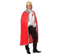 W WIDMANN MILANO Party Fashion 00098 - Cape avec couronne, 120 cm, roi, souverain, prince, carnaval, fête à thème