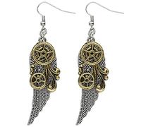 W WIDMANN MILANO Party Fashion - 01784 - Boucles d'oreilles steampunk avec ailes, bijoux, carnaval, soirée à thème