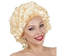 W WIDMANN MILANO Party Fashion - 02088 - Perruque Diva, blonde, cheveux synthétiques, perruque courte femme, cheveux bouclés, années 50