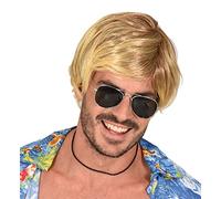 W WIDMANN MILANO Party Fashion 02460 - Perruque Surfer-Boy, Blonde, cheveux synthétiques, fête de plage, fête de plage, fête à thème, carnaval