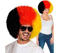 W WIDMANN MILANO Party Fashion 03002 - Perruque bou Allemagne, noir-rouge-or, articles pour fans, Coupe du monde, Championnat d'Europe, projection publique, football