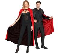 W WIDMANN MILANO Party Fashion - 03246 Cape de Vampire Magicien Halloween Accessoire 130 cm Unisexe - Adulte Multicolore Taille unique