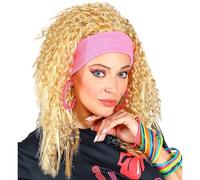 W WIDMANN MILANO Party Fashion 04439 - Perruque années 80 Fashion, avec serre-tête, Carnaval, Fête à thème