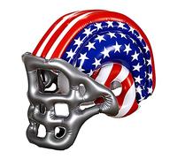W WIDMANN MILANO Party Fashion 04868 - Casque de football gonflable, Stars and Stripes, USA, football américain, chapeau, costume, accessoire, carnaval, fête à thème