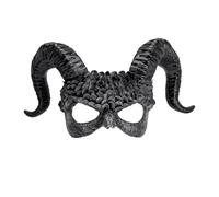 W WIDMANN MILANO Party Fashion 08483 - Masque démon avec cornes, ange noir, costume effrayant pour Halloween