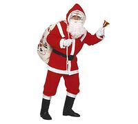 W WIDMANN MILANO Party Fashion - 1535D - Costume Père Noël de luxe, Santa Claus, Saint Nicolas, barbe, Noël, déguisements de carnaval