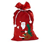 W WIDMANN MILANO Party Fashion 1617B - Sac du Père Noël, décoré, sac de Saint-Nicolas, Noël, costume, accessoire