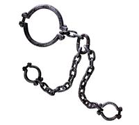 W WIDMANN MILANO Party Fashion 1919N - Menottes et collier, prison, détenu, condamné, accessoire, Halloween, costumes de carnaval, carnaval