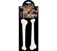 Widmann Milano – Accessoire déguisement Party Fashion 2314M – Lot de 2 os, env. 23 cm, blanc