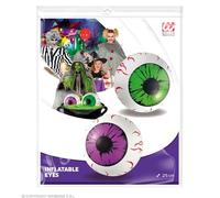 W WIDMANN MILANO Party Fashion 2386E - Yeux gonflables, 2 pièces, 25 cm, décoration, Halloween