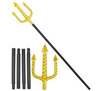 W WIDMANN MILANO Party Fashion - Fourchette Spirale dorée avec Tige Noire ou Rouge, Trident Poséidon, sirènes, Diable