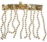W WIDMANN MILANO Party Fashion 3289Y - Bandeau égyptien, avec perles et paillettes, reine, Cléopâtre, Accessoire, Accessoires, Fête à thème, Carnaval