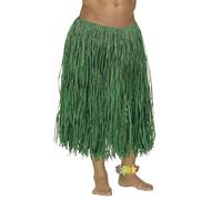 WIDMANN 3373V - Jupe hawaïenne en Raphia, Adulte Unisexe, fêtes d'été, africaines, fêtes à thème, Longueur 78 cm, Taille Unique, Couleur Vert