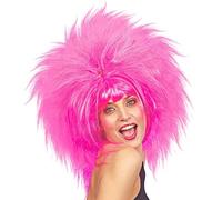 W WIDMANN MILANO Party Fashion 6158B - Perruque Pretty Woman, rose, années 80, cheveux synthétiques