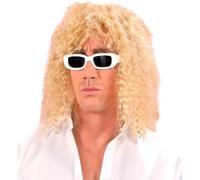 W WIDMANN MILANO Party Fashion 6264S - Perruque chanteur, blonde, perruque bou cheveux synthétiques, rock star, soirée à thème, carnaval