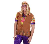 W WIDMANN MILANO Party Fashion - 7327M Hippie Ensemble Adulte Multicolore
